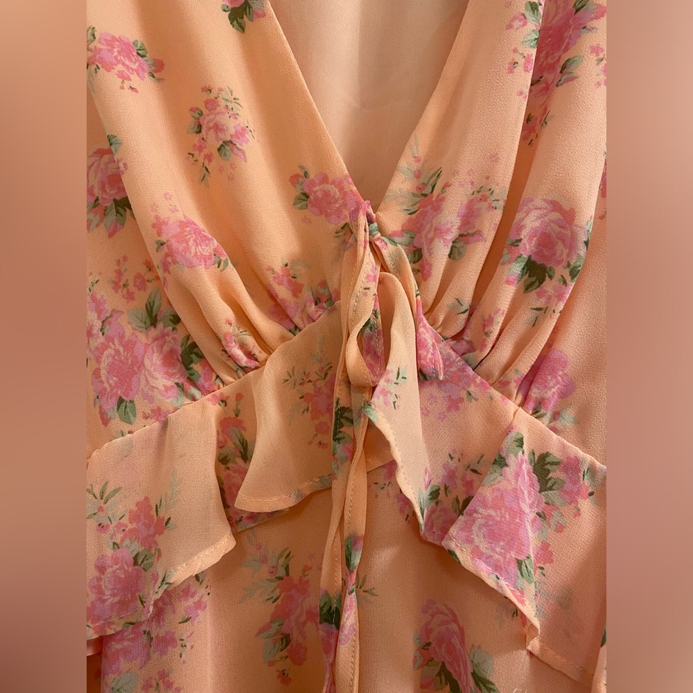 LoveShackFancy For Target Pink/Peachy Fleur Dress Size 2 - Picture 5 of 14